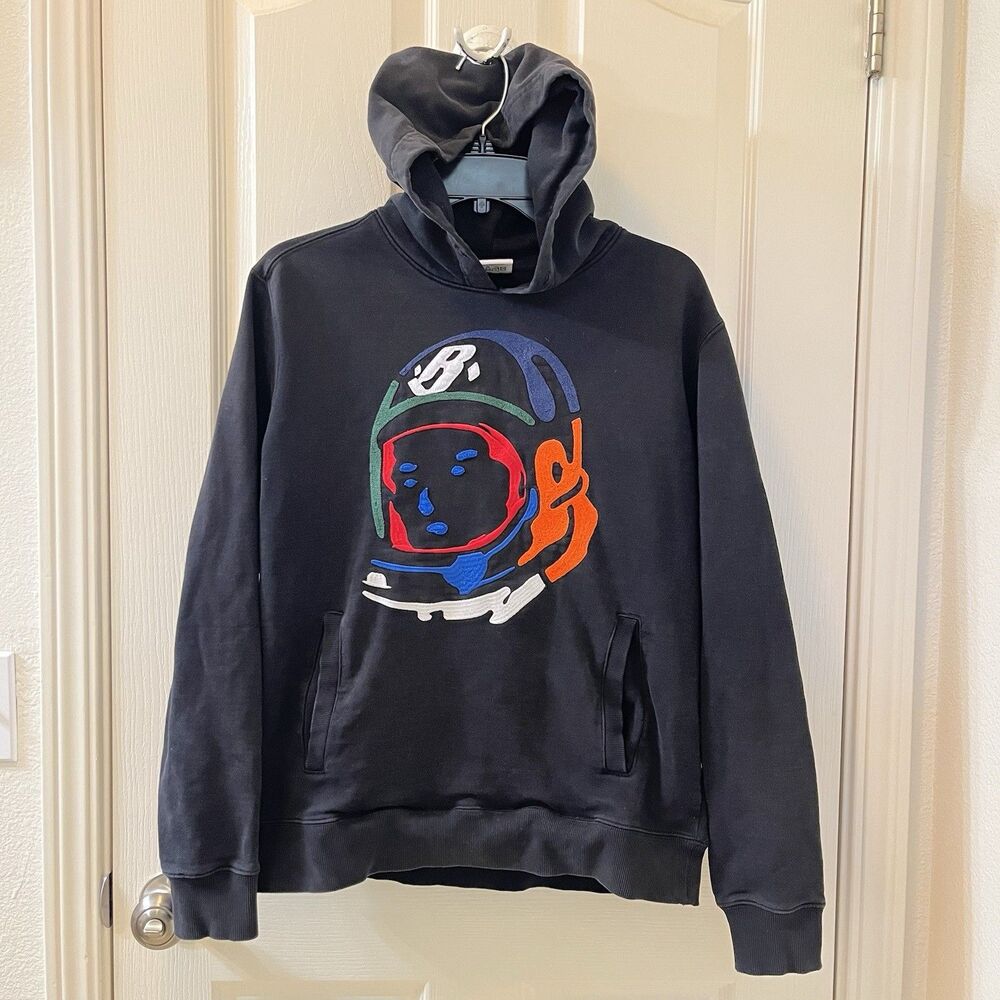 Billionaire Boys Club BBC Astronaut Helmet Hoodie Black Sweatshirt Men's Small